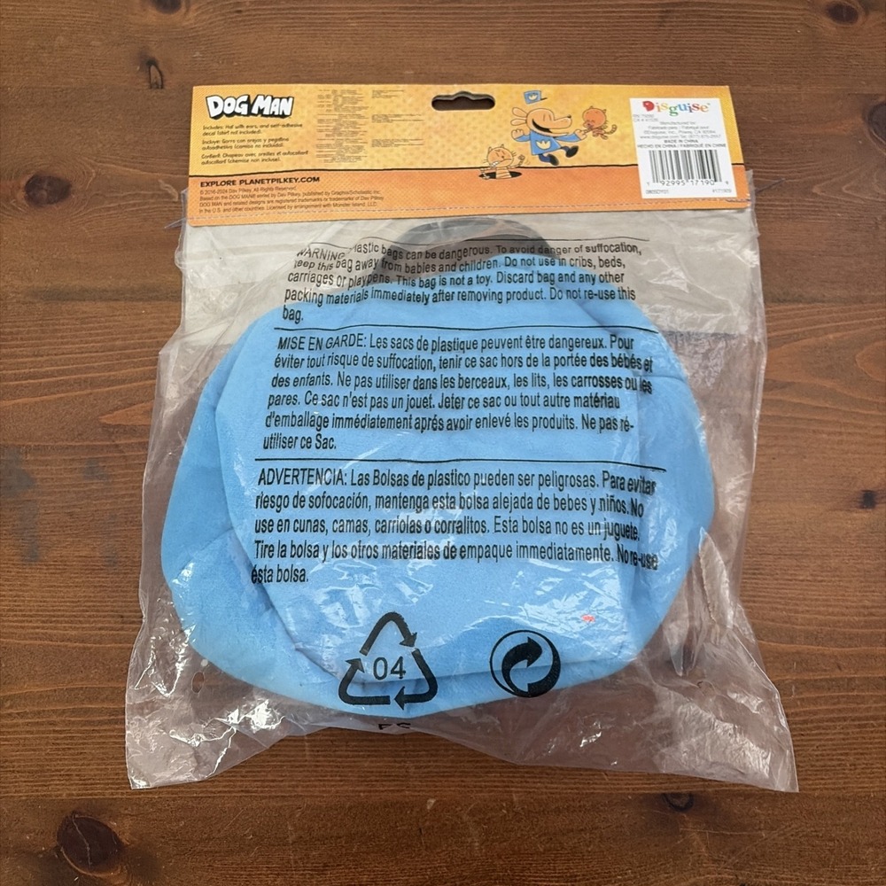 BRAND NEW IN PACKAGE DISGUISE DOG MAN COSTUME ACCESSORY KIT - HAT & DECAL - Picture 4 of 6